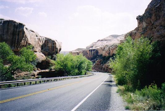 [This is where I nearly dropped the bike in the deep gravel that was on the side of the road.]