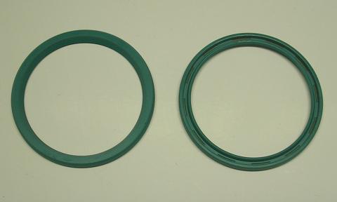 [New steering stem seals from Metric Seals.]