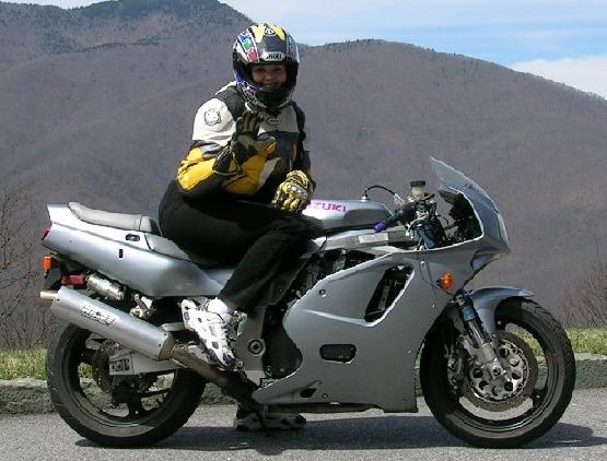 [Here I am at an overlook on the Blue Ridge Parkway near Waynesville, NC]